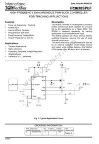 IR3638STRPBF Datasheet Cover