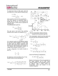 IR3640MTRPBF Datasheet Page 20