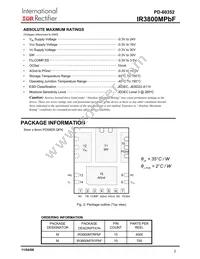 IR3800MTR1PBF Datasheet Page 2