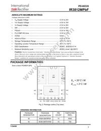 IR3812MTR1PBF Datasheet Page 2