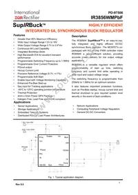 IR3856WMTRPBF Datasheet Cover