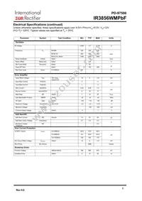 IR3856WMTRPBF Datasheet Page 6