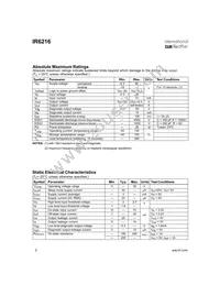 IR6216S Datasheet Page 2