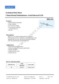 IR91-21C/TR9 Datasheet Cover