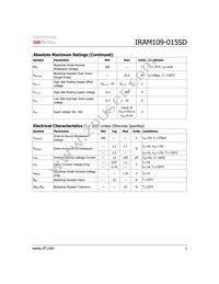 IRAM109-015SD Datasheet Page 3