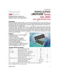 IRAMS12UP60A-2 Datasheet Cover