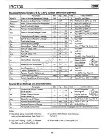 IRC730PBF Datasheet Page 2