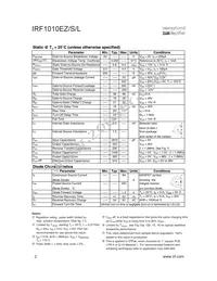 IRF1010EZ Datasheet Page 2