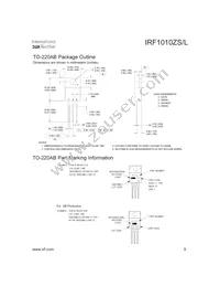 IRF1010ZSPBF Datasheet Page 9