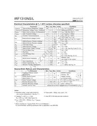 IRF1310NSTRR Datasheet Page 2