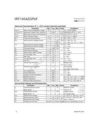 IRF1404ZGPBF Datasheet Page 2