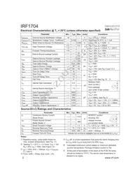 IRF1704 Datasheet Page 2