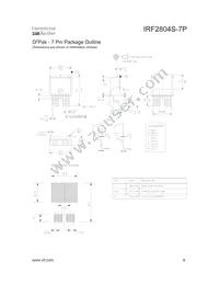 IRF2804STRR7PP Datasheet Page 9