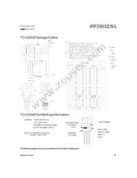 IRF2903ZSTRLP Datasheet Page 9