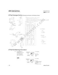 IRF2903ZSTRLP Datasheet Page 10