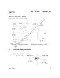 IRF3704STRR Datasheet Page 7