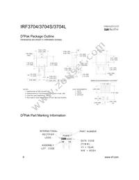 IRF3704STRR Datasheet Page 8