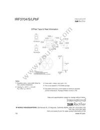 IRF3704STRRPBF Datasheet Page 10