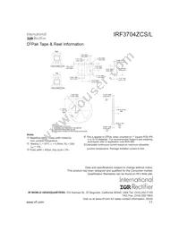 IRF3704ZCS Datasheet Page 11