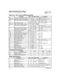 IRF3704ZCSTRLP Datasheet Page 2