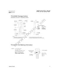 IRF3707STRLPBF Datasheet Page 7