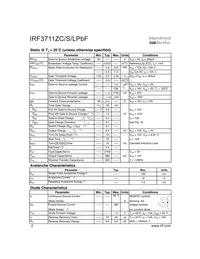 IRF3711ZCSTRLP Datasheet Page 2