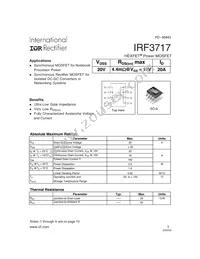 IRF3717 Datasheet Cover
