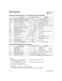 IRF5305L Datasheet Page 2