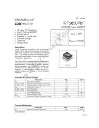 IRF5850TRPBF Cover