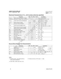 IRF5850TRPBF Datasheet Page 2