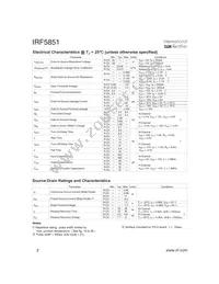 IRF5851TR Datasheet Page 2