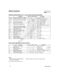 IRF6100PBF Datasheet Page 2