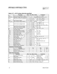 IRF6601 Datasheet Page 2