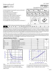 IRF6621TR1 Datasheet Cover