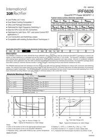 IRF6626TR1 Datasheet Cover