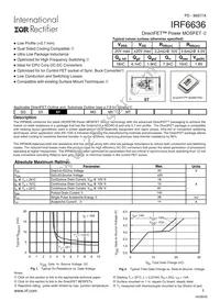 IRF6636TR1 Datasheet Cover