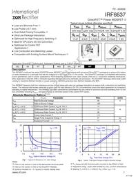 IRF6637TR1 Datasheet Cover