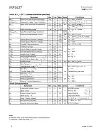 IRF6637TR1 Datasheet Page 2