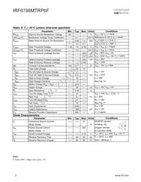 IRF6798MTRPBF Datasheet Page 2