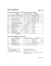 IRF7103QTRPBF Datasheet Page 2