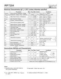 IRF7204 Datasheet Page 2