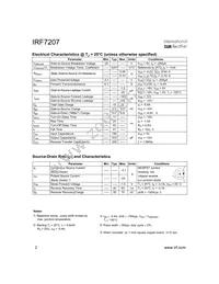 IRF7207TR Datasheet Page 2