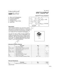 IRF7220TRPBF Cover