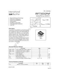 IRF7303QTRPBF Datasheet Cover