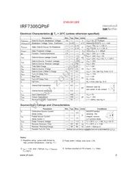 IRF7306QTRPBF Datasheet Page 2