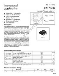 IRF7306TR Datasheet Cover