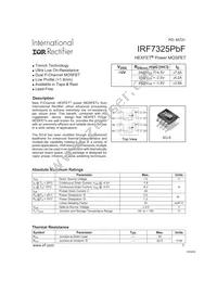 IRF7325PBF Datasheet Cover