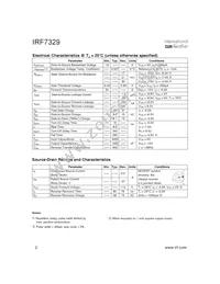 IRF7329TR Datasheet Page 2