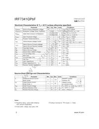IRF7341QTRPBF Datasheet Page 2