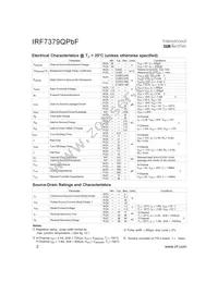 IRF7379QTRPBF Datasheet Page 2